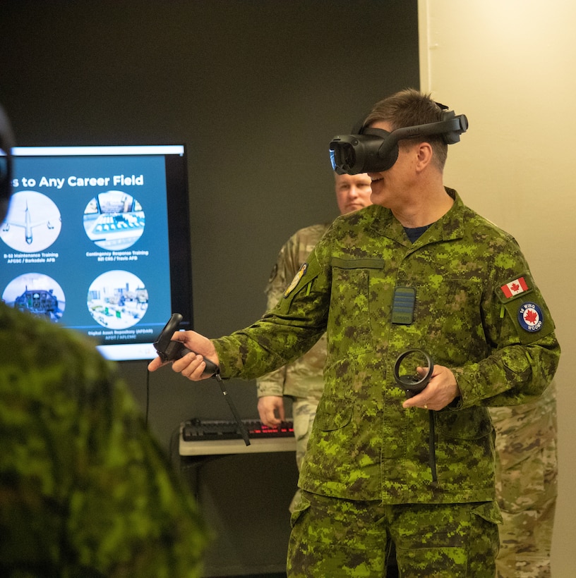 The 2nd Canadian Air Division Team visits Sheppard AFB
