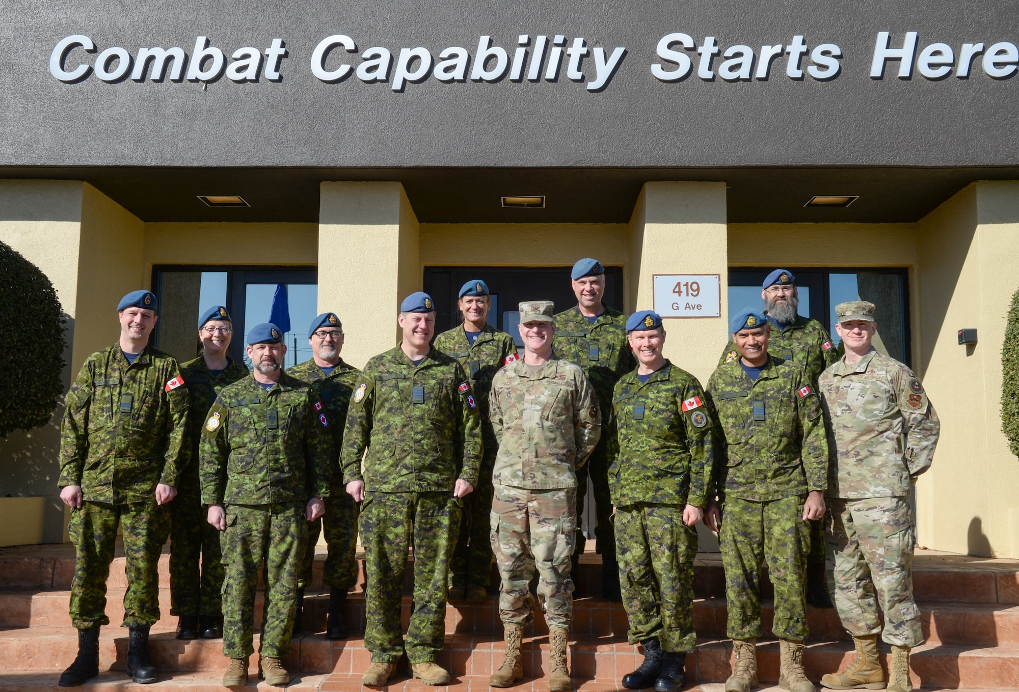 The 2nd Canadian Air Division Team visits Sheppard AFB