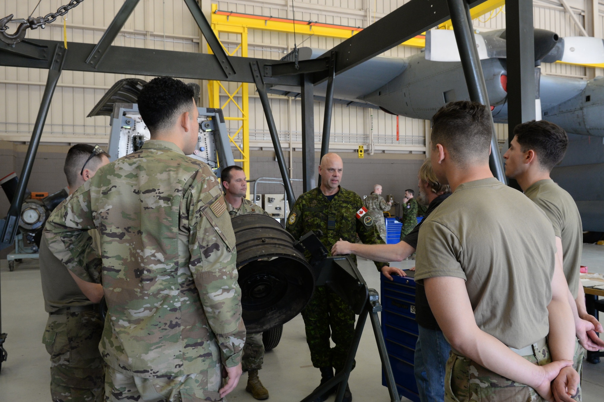 The 2nd Canadian Air Division Team visits Sheppard AFB