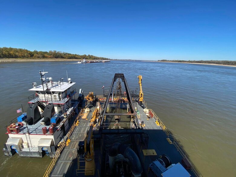 The Memphis District’s Dredge Hurley returned to its home port, Ensley Engineer Yard in Memphis Harbor on Jan. 13, 2023, after finishing a record-breaking 273-day season, which began Apr. 26, 2022.

In those eight and a half months, the 36-person crew removed 14.5 million cubic yards of material, which is the most the Dredge Hurley has ever removed in a single season.