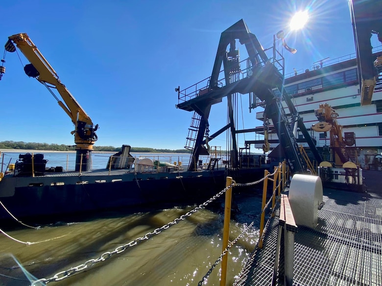 The Memphis District’s Dredge Hurley returned to its home port, Ensley Engineer Yard in Memphis Harbor on Jan. 13, 2023, after finishing a record-breaking 273-day season, which began Apr. 26, 2022.

In those eight and a half months, the 36-person crew removed 14.5 million cubic yards of material, which is the most the Dredge Hurley has ever removed in a single season.