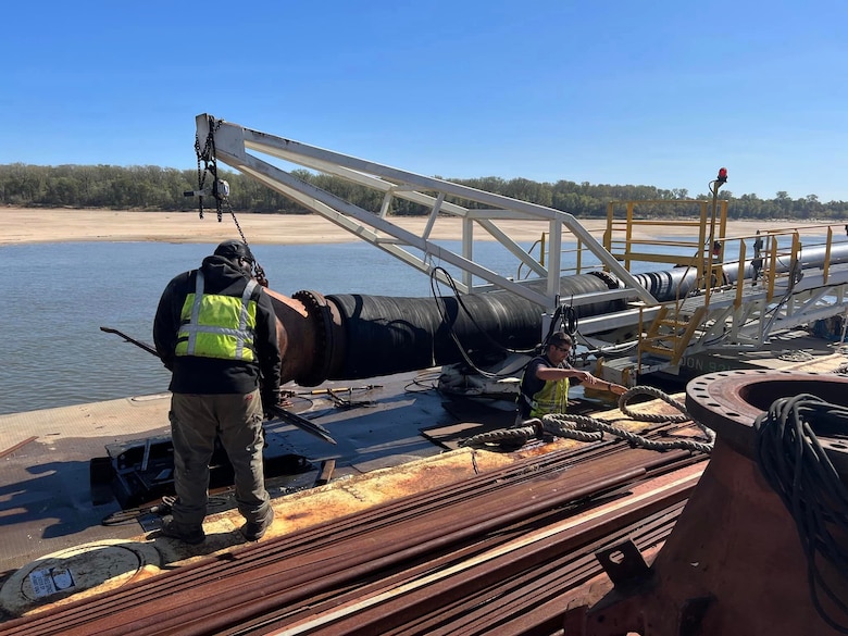 The Memphis District’s Dredge Hurley returned to its home port, Ensley Engineer Yard in Memphis Harbor on Jan. 13, 2023, after finishing a record-breaking 273-day season, which began Apr. 26, 2022.

In those eight and a half months, the 36-person crew removed 14.5 million cubic yards of material, which is the most the Dredge Hurley has ever removed in a single season.