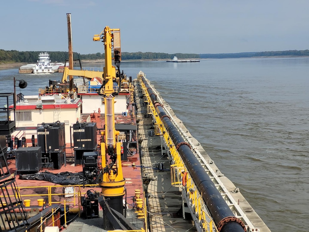 The Memphis District’s Dredge Hurley returned to its home port, Ensley Engineer Yard in Memphis Harbor on Jan. 13, 2023, after finishing a record-breaking 273-day season, which began Apr. 26, 2022.

In those eight and a half months, the 36-person crew removed 14.5 million cubic yards of material, which is the most the Dredge Hurley has ever removed in a single season.