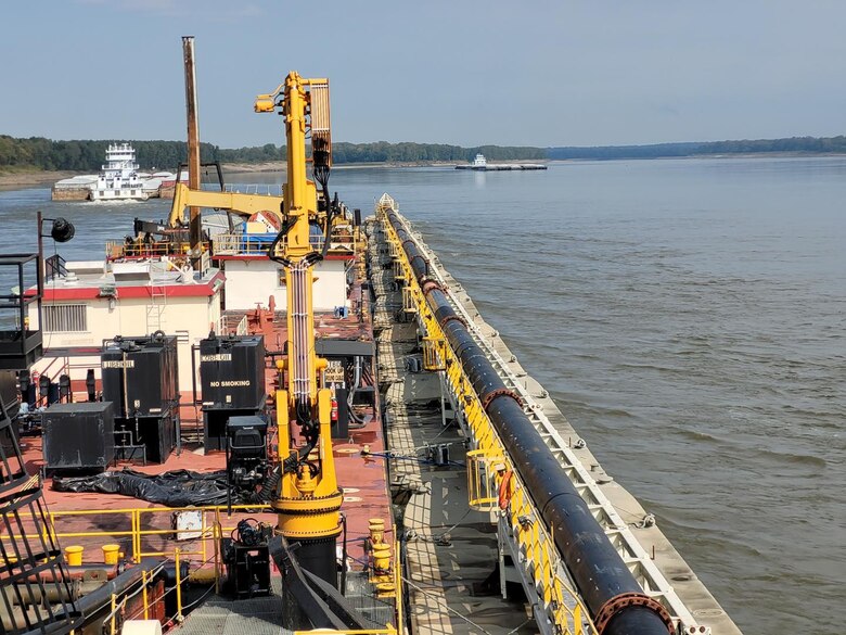 The Memphis District’s Dredge Hurley returned to its home port, Ensley Engineer Yard in Memphis Harbor on Jan. 13, 2023, after finishing a record-breaking 273-day season, which began Apr. 26, 2022.

In those eight and a half months, the 36-person crew removed 14.5 million cubic yards of material, which is the most the Dredge Hurley has ever removed in a single season.