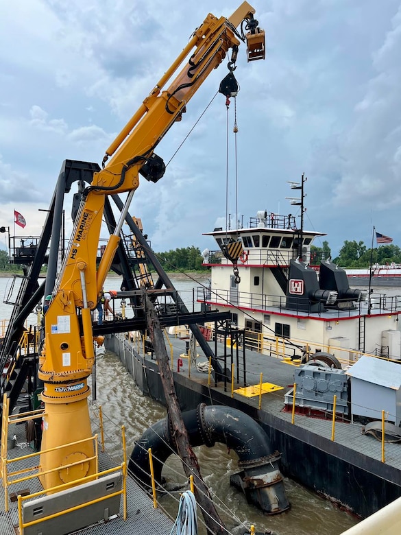 The Memphis District’s Dredge Hurley returned to its home port, Ensley Engineer Yard in Memphis Harbor on Jan. 13, 2023, after finishing a record-breaking 273-day season, which began Apr. 26, 2022.

In those eight and a half months, the 36-person crew removed 14.5 million cubic yards of material, which is the most the Dredge Hurley has ever removed in a single season.