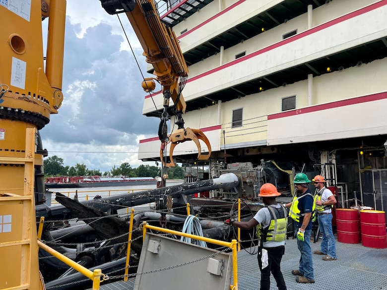 The Memphis District’s Dredge Hurley returned to its home port, Ensley Engineer Yard in Memphis Harbor on Jan. 13, 2023, after finishing a record-breaking 273-day season, which began Apr. 26, 2022.

In those eight and a half months, the 36-person crew removed 14.5 million cubic yards of material, which is the most the Dredge Hurley has ever removed in a single season.