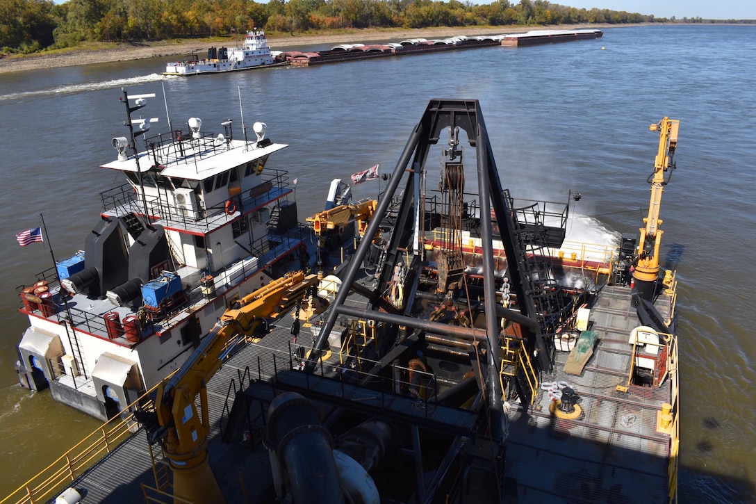 The Memphis District’s Dredge Hurley returned to its home port, Ensley Engineer Yard in Memphis Harbor on Jan. 13, 2023, after finishing a record-breaking 273-day season, which began Apr. 26, 2022.

In those eight and a half months, the 36-person crew removed 14.5 million cubic yards of material, which is the most the Dredge Hurley has ever removed in a single season.