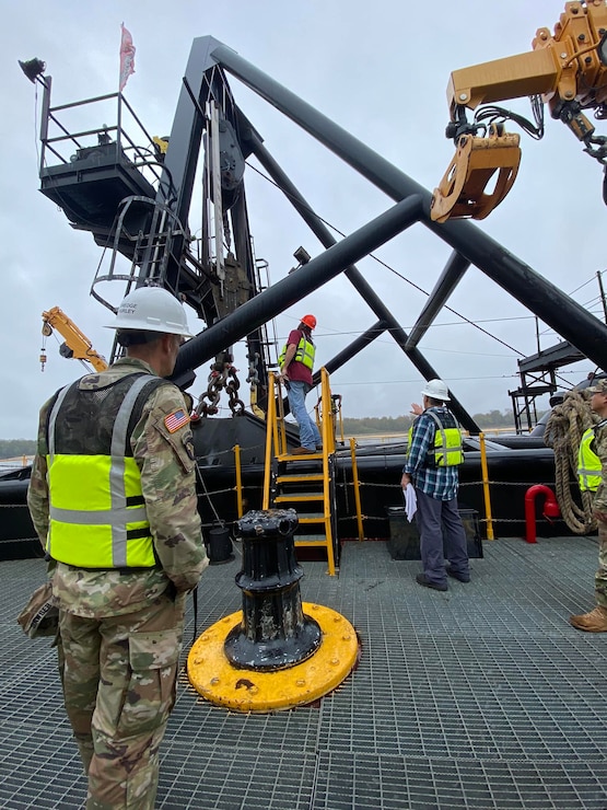 The Memphis District’s Dredge Hurley returned to its home port, Ensley Engineer Yard in Memphis Harbor on Jan. 13, 2023, after finishing a record-breaking 273-day season, which began Apr. 26, 2022.

In those eight and a half months, the 36-person crew removed 14.5 million cubic yards of material, which is the most the Dredge Hurley has ever removed in a single season.