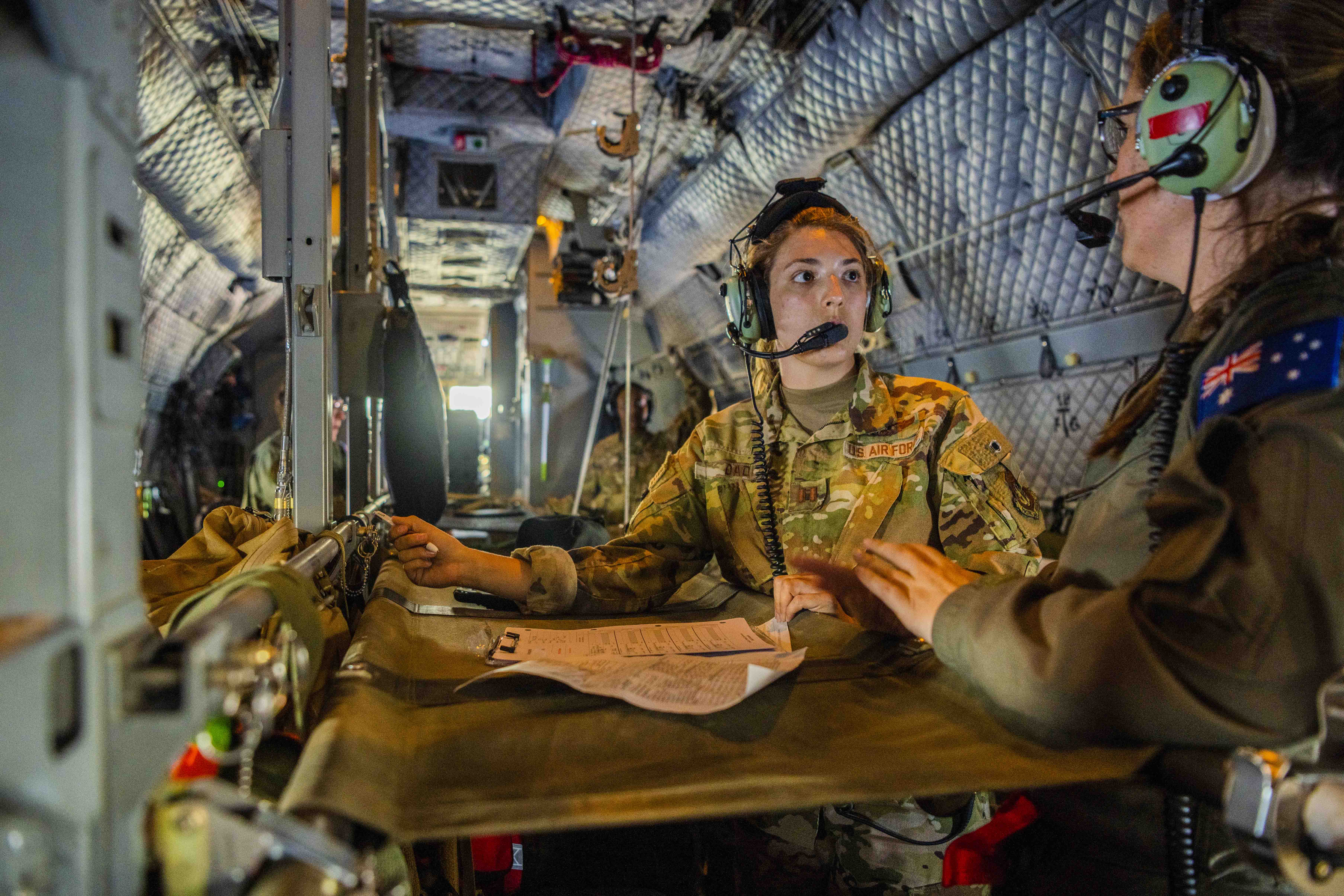 Air force training an Australian service member