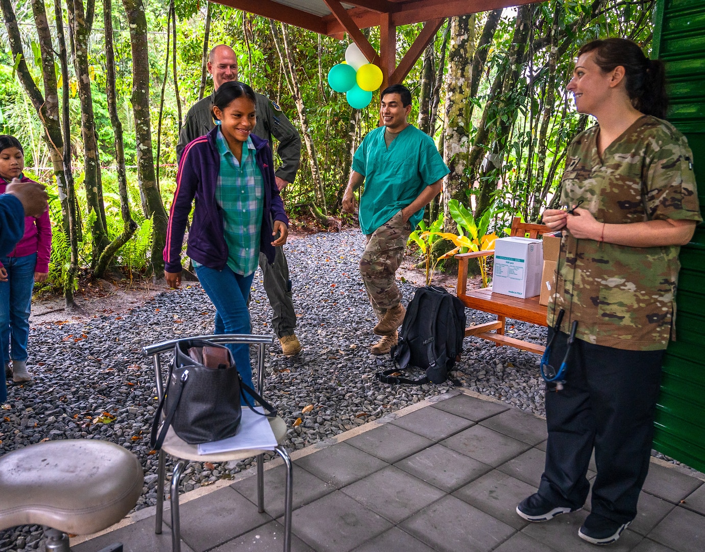 As students were served by dental technicians from the Lesser Antilles Medical Assistance Team, other members of LAMAT were able to engage with them through various games and activities.