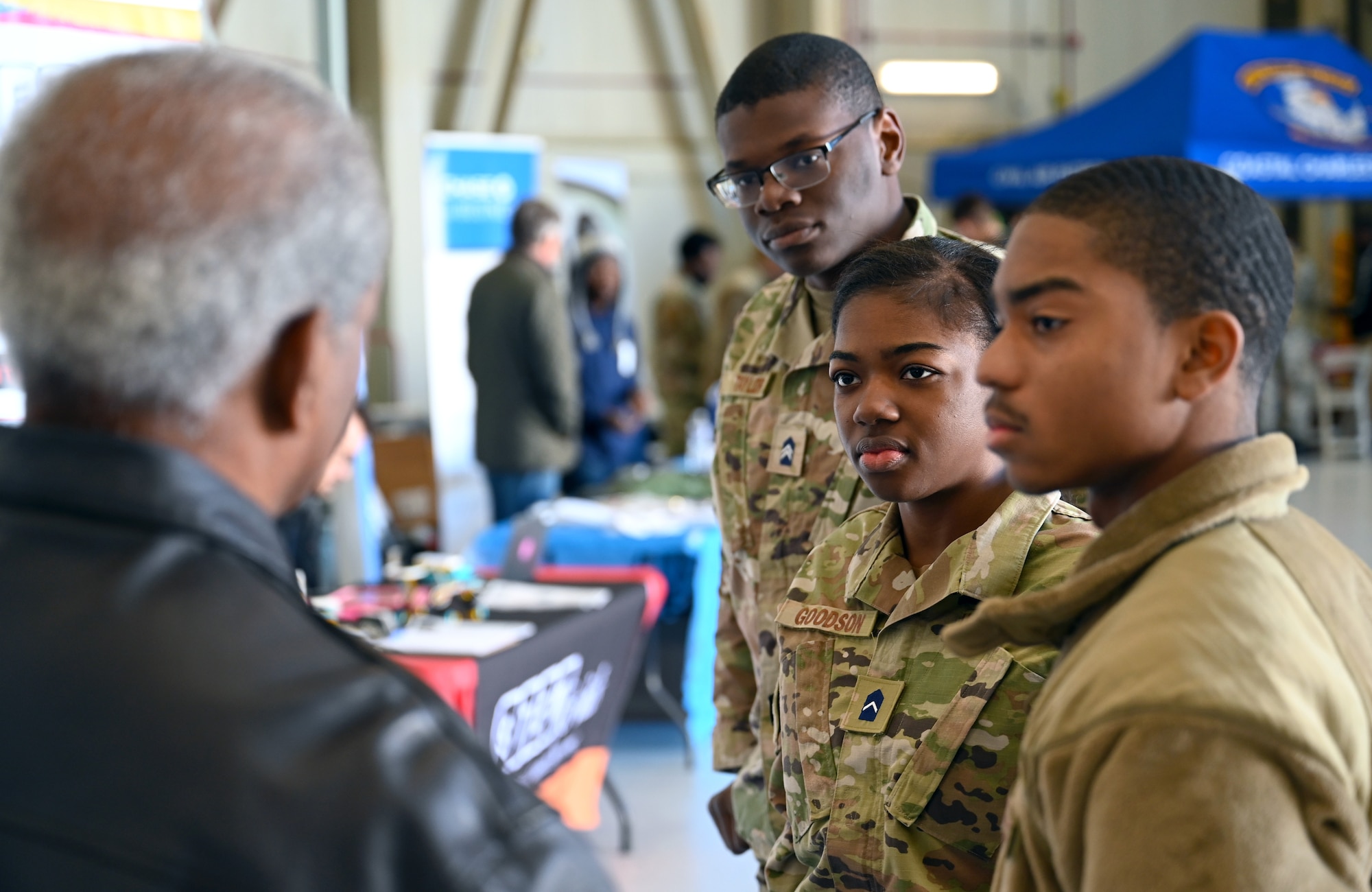 A photo of three cadets.