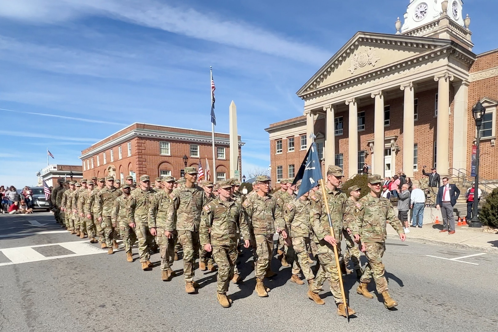 Alpha Co. Soldiers honored at Bedford Welcome Home Parade