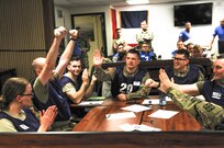 National Guard Soldier’s compete in the Polyglot Games as part of the 2018 Military Intelligence Language Conference hosted by the 300th Military Intelligence Brigade and held at the Utah National Guard Headquarters in Draper, Utah .