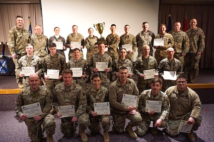 Utah National Guard’s 300th Military Intelligence Brigade held its 34th annual Military Intelligence Language Conference on Feb. 11, 2023. As part of the conference more than 140 competitors from 25 different organizations participate in the Polyglot Games. The competition is conducted in seven different languages and follow every step of the intelligence cycle, from the operations order to a final commander's brief as they translate battlefield recordings and news reports, exploit documents to identify and destroy enemy equipment, and assess possible enemy courses of action.