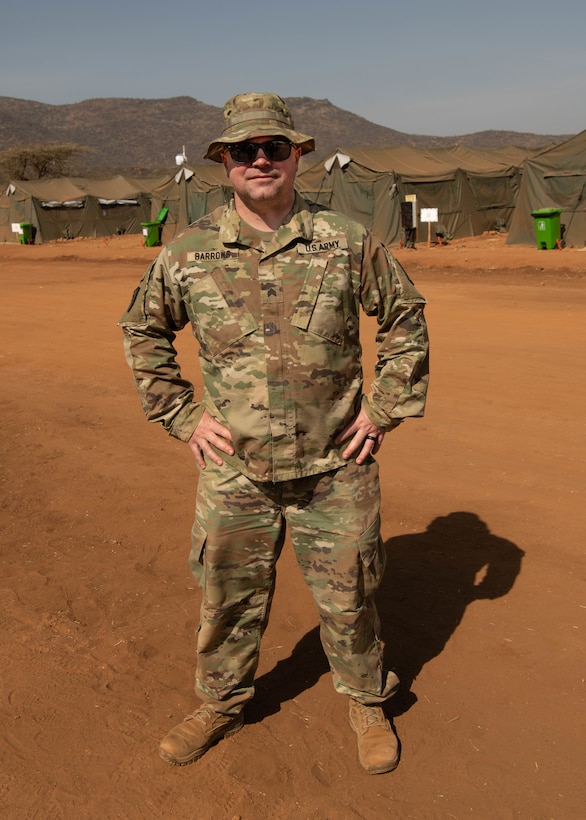 Army Reserve medic visits Kenya during exercise Justified Accord 2023