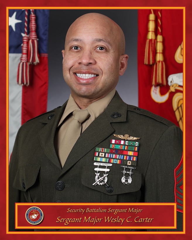 Sergeant Major Wesley C. Carter, Security Battalion, MCB Quantico