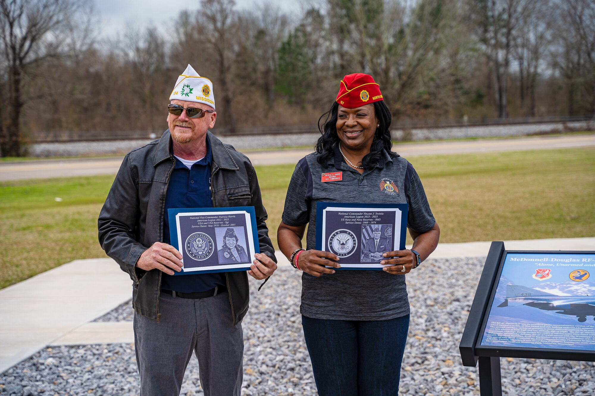 The 186th Air Refueling welcomed Patricia Harris, National Vice-Commander of the American Legion and several of its Mississippi Post members for a visit, Feb. 21.