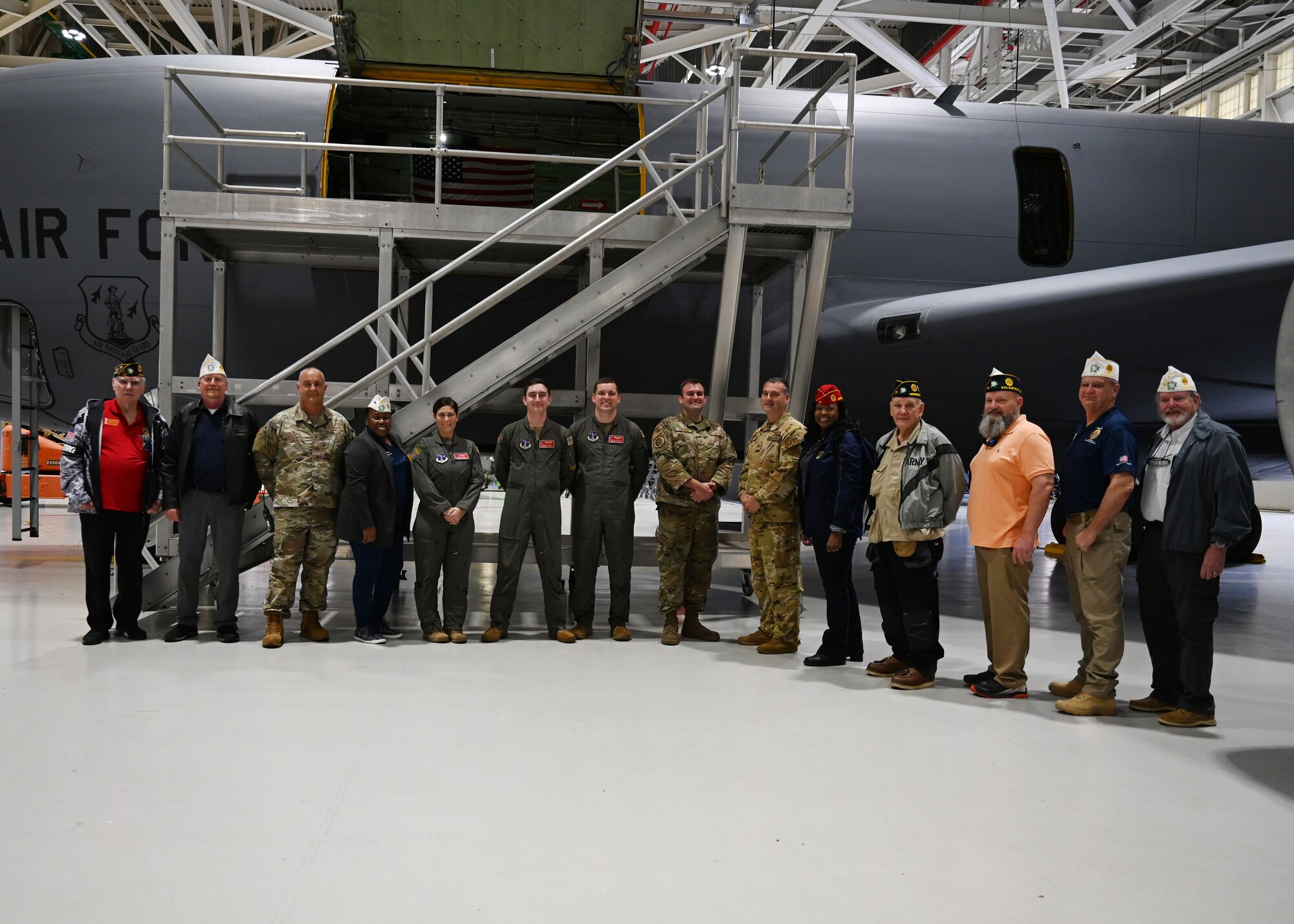 The 186th Air Refueling welcomed Patricia Harris, National Vice-Commander of the American Legion and several of its Mississippi Post members for a visit, Feb. 21.
