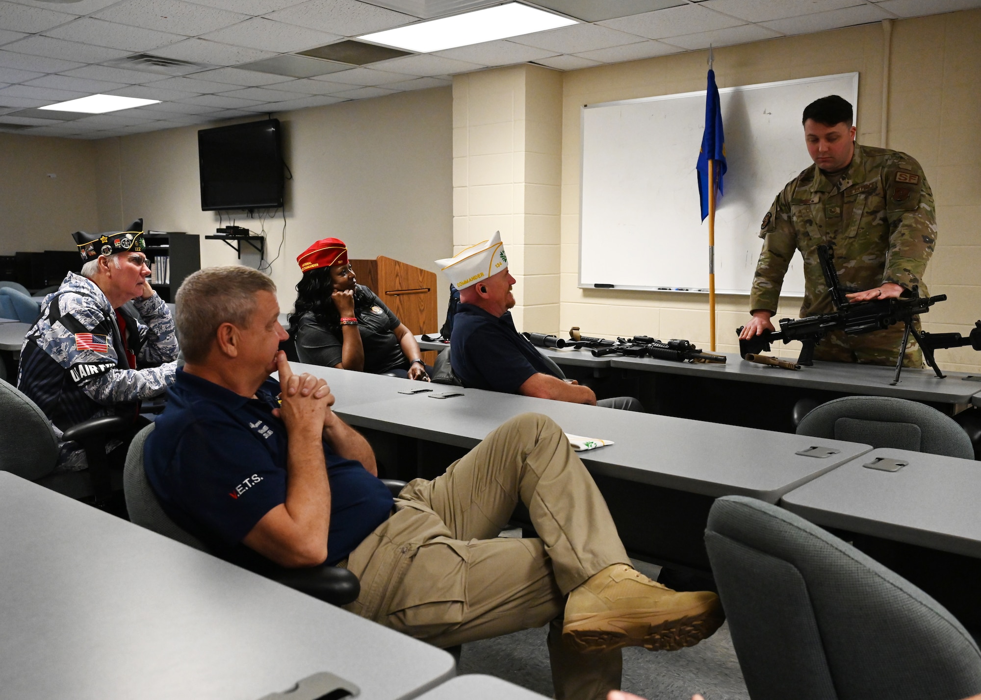 The 186th Air Refueling welcomed Patricia Harris, National Vice-Commander of the American Legion and several of its Mississippi Post members for a visit, Feb. 21.