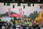 Members of the 39th Army Band, New Hampshire Army National Guard, perform at the Ilopango Airshow in San Salvador, El Salvador, on Feb. 4, 2023. Photo by Spc. Kelly Boyer, 114th PAD.
