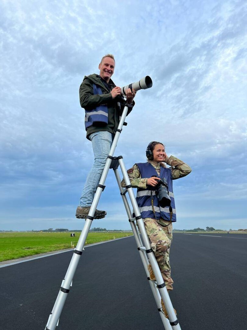 Public Affairs Airmen taking photos