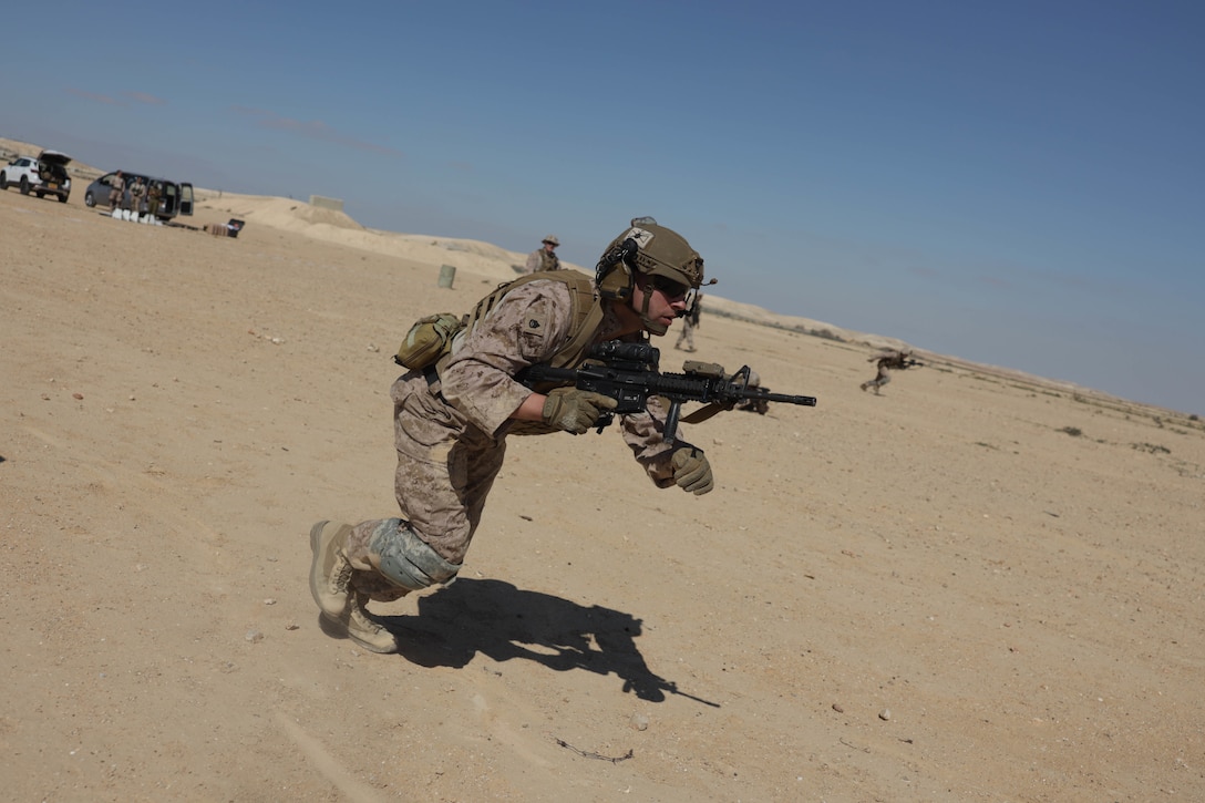 U.S. Marines with 3rd ANGLICO conduct ranges during Intrepid Maven 23.2
