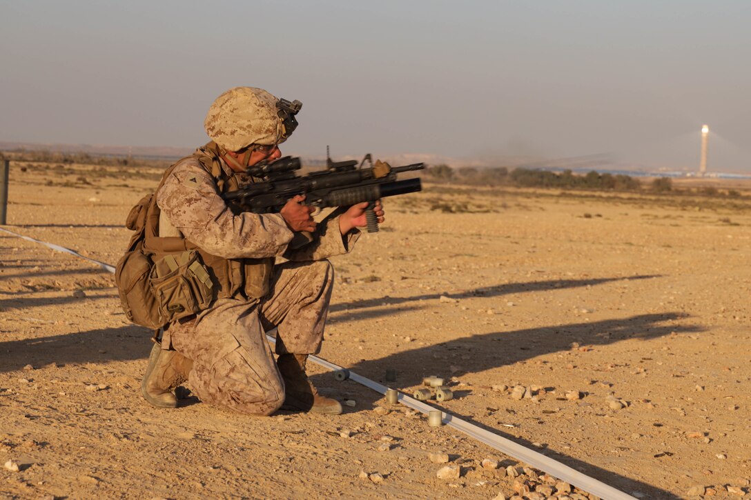 U.S. Marines with 3rd ANGLICO conduct ranges during Intrepid Maven 23.2