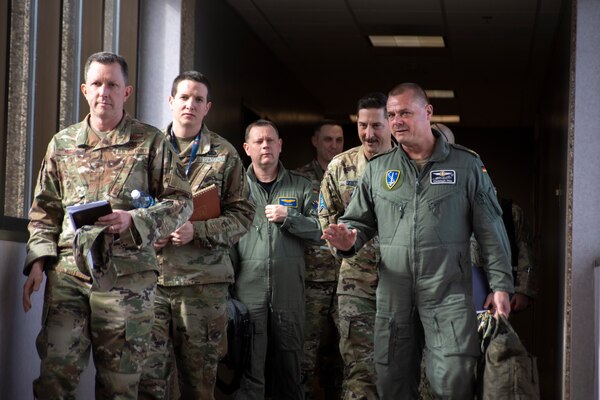 Space Delta 8 and the 2nd Space Operations Squadron hosted visitors from NATO at Schriever Space Force Base, Colo., Feb. 13, 2023.