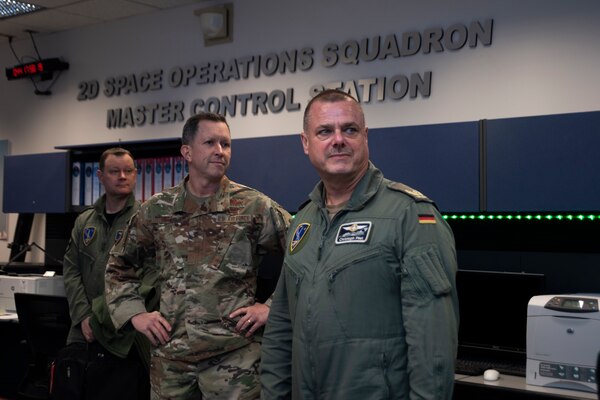 Space Delta 8 and the 2nd Space Operations Squadron hosted visitors from NATO at Schriever Space Force Base, Colo., Feb. 13, 2023.