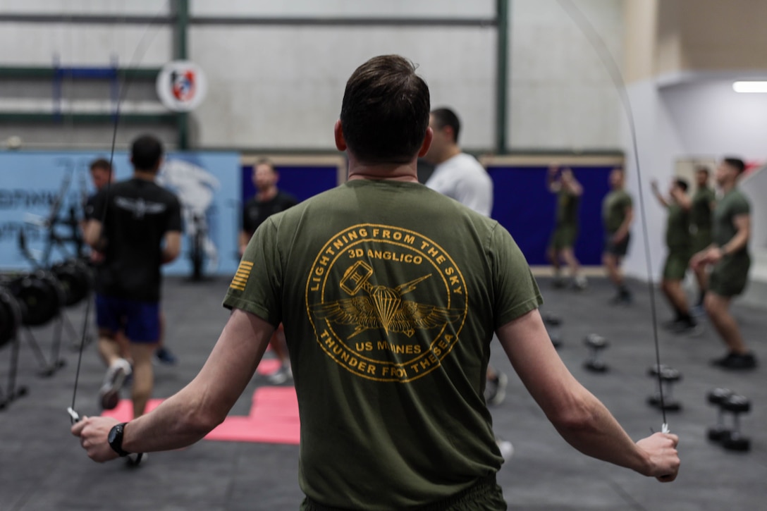 3rd ANGLCO Marines conduct PT with IDF during Intrepid Maven 23.2