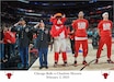 Chicago Bulls, National Basketball Association team, honors U.S. Army Reserve Sgt. 1st Class Cedrick Harding, left, and Sgt. Maj. Dennis Koski, of the 85th U.S. Army Reserve Support Command, during a home game versus the Charlotte Hornets at the United Center, February 2, 2023, in Chicago.