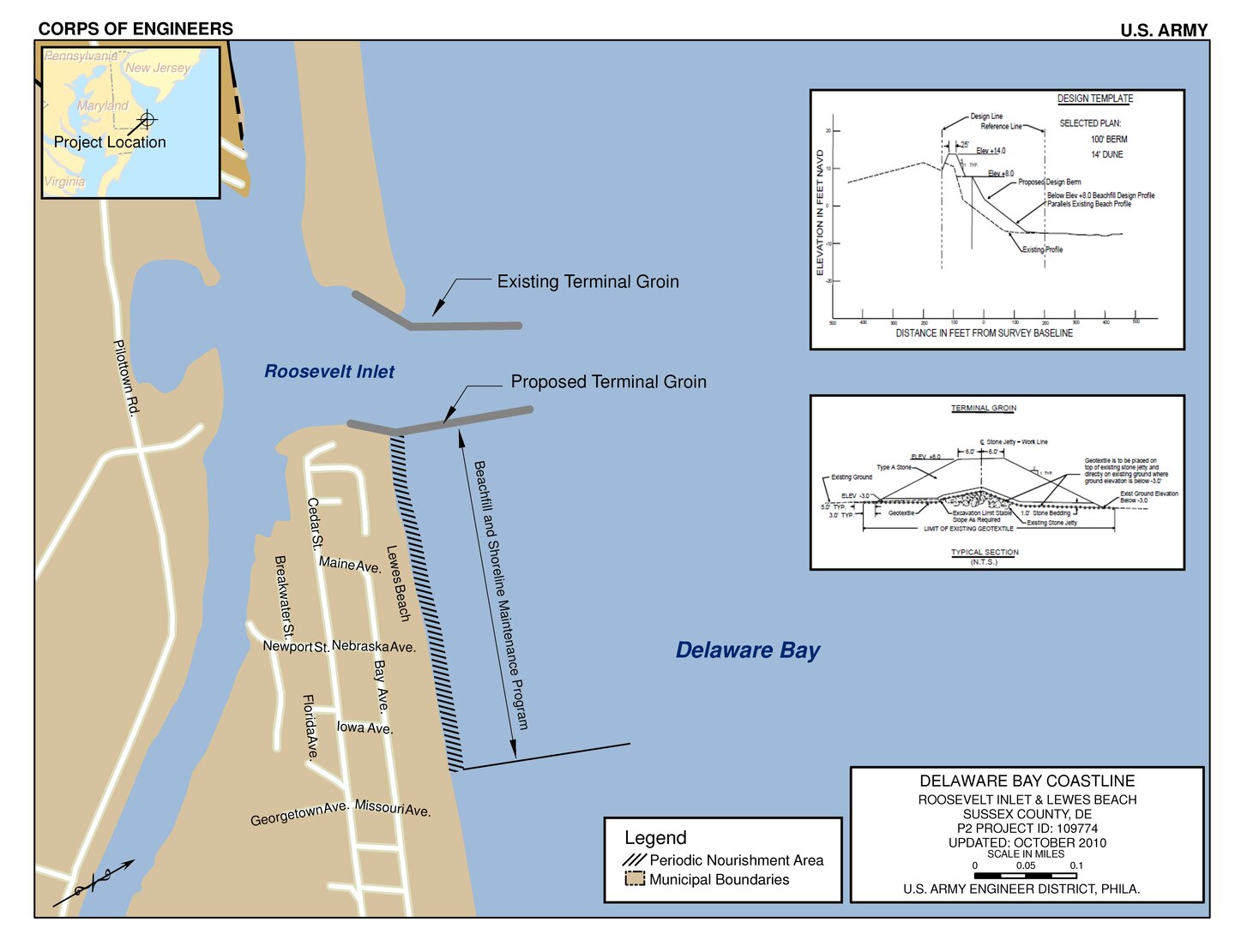 Project Index Map for Roosevelt Lewes Project
