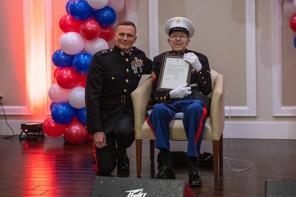 Cpl. Roland Scarinci Celebrated on his 100th Birthday