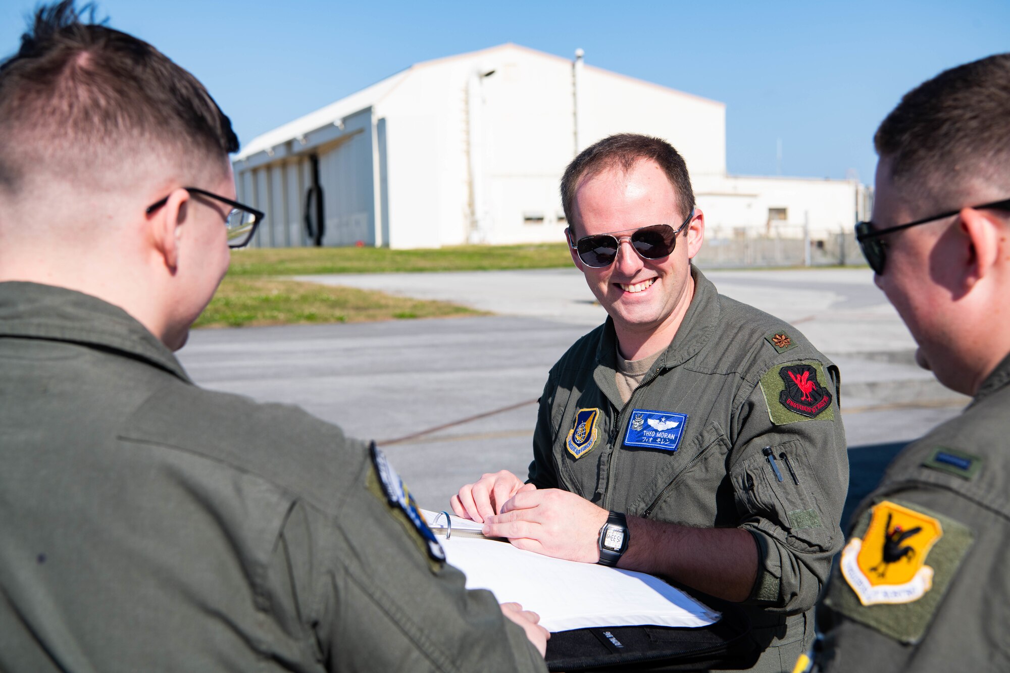 pilot reviews aircraft maintenance records