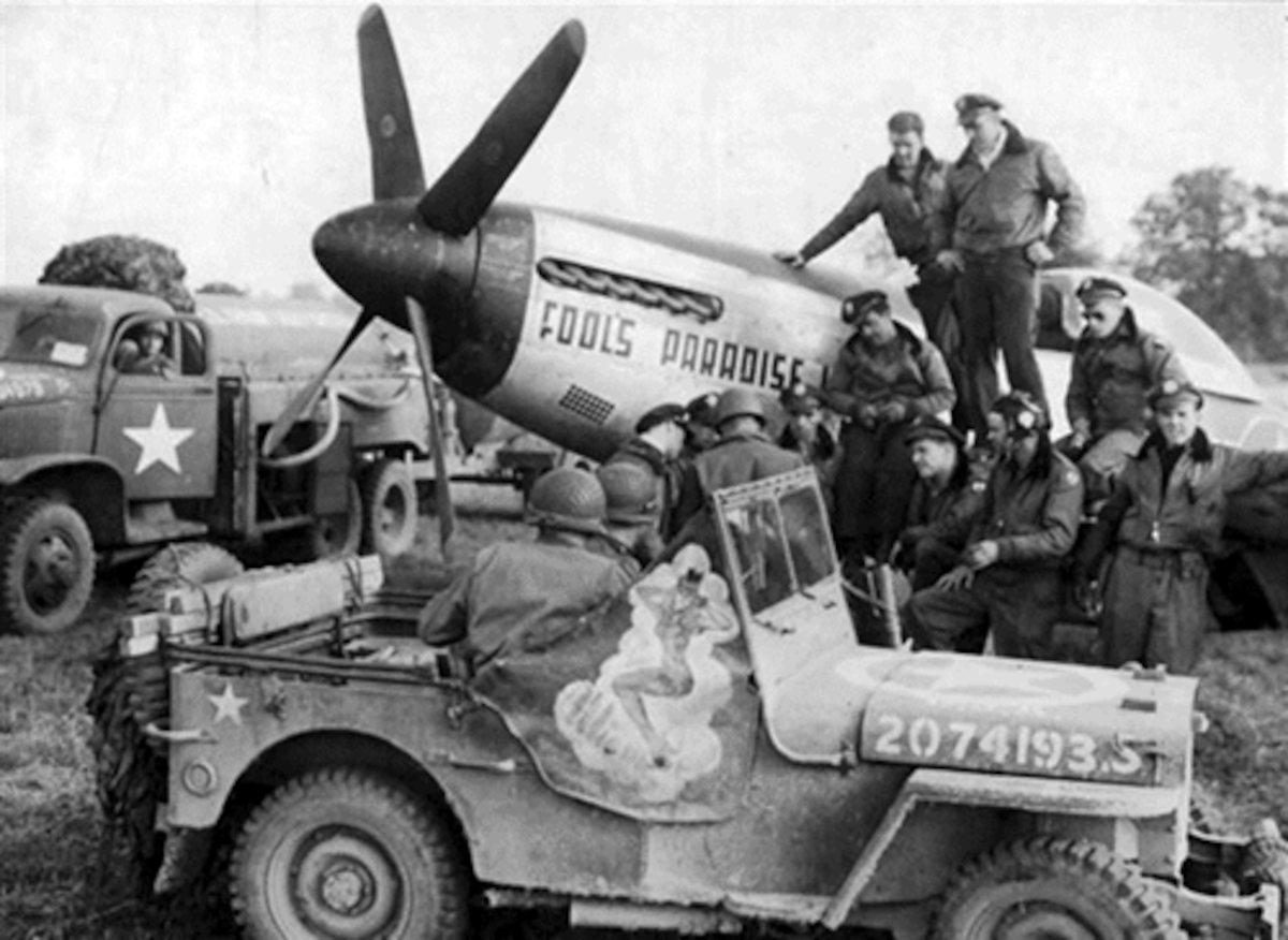 jeep and airplane
