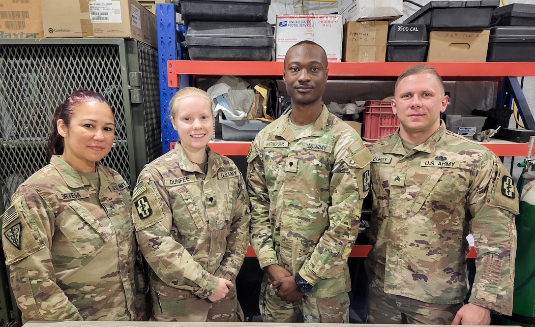 All enlisted team provides Bio-Medical support to JTF MED 374 and other trace down units