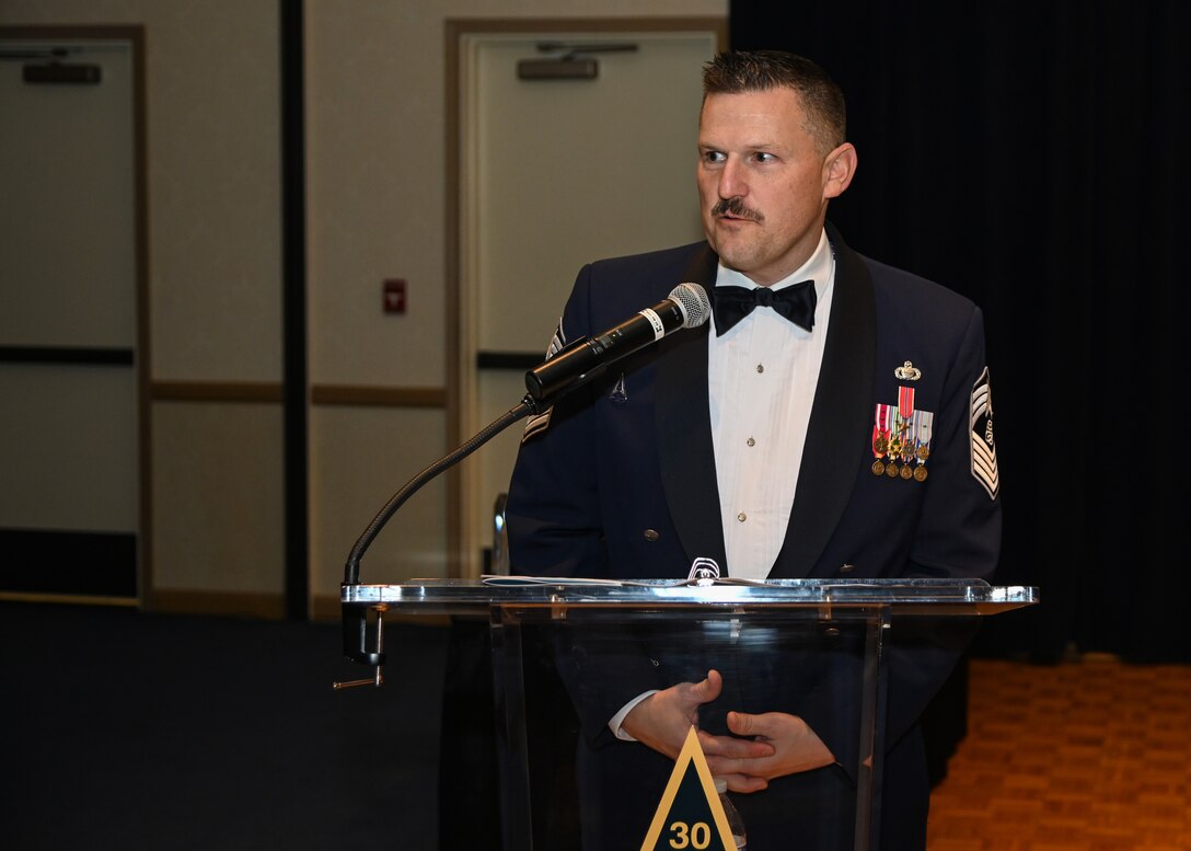 Airmen, Guardians, and civilian employees were honored and recognized for their hard work in their communities and work centers. (U.S. Space Force photo by Airman 1st Class Ryan Quijas)