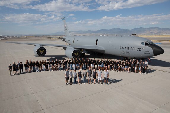 Delegates visit the Roland Wright Air National Guard Base
