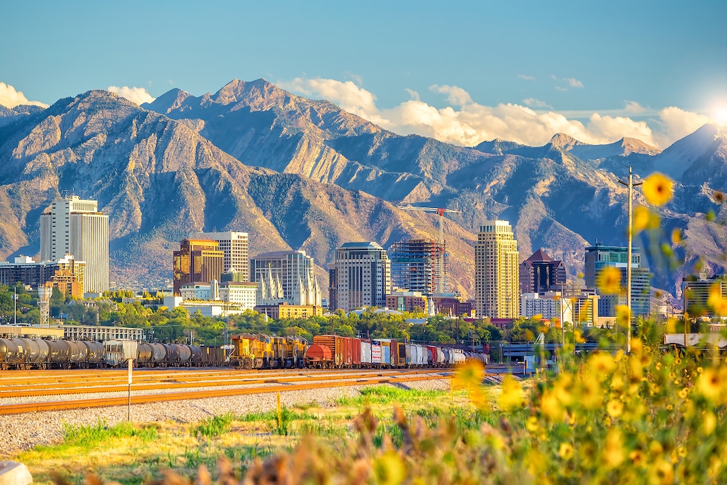 Ogden, Utah city skyline