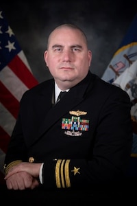 Lt. Cmdr. Aurelio W. Hoffman, Officer in Charge, Navy Blue Team Detachment West, San Diego, Calif.