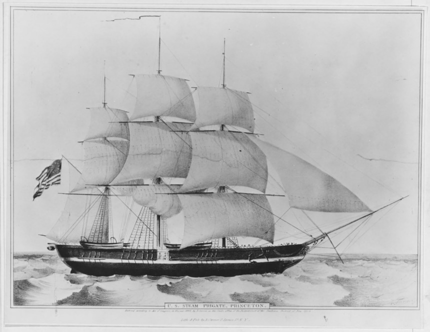 NH 42371 USS Princeton (1843-1849)