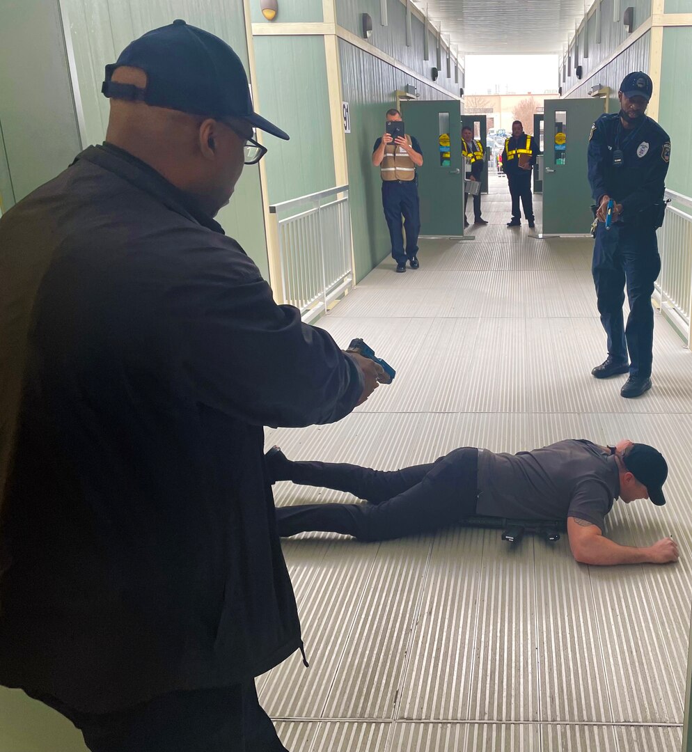 Active shooter training on DSCR