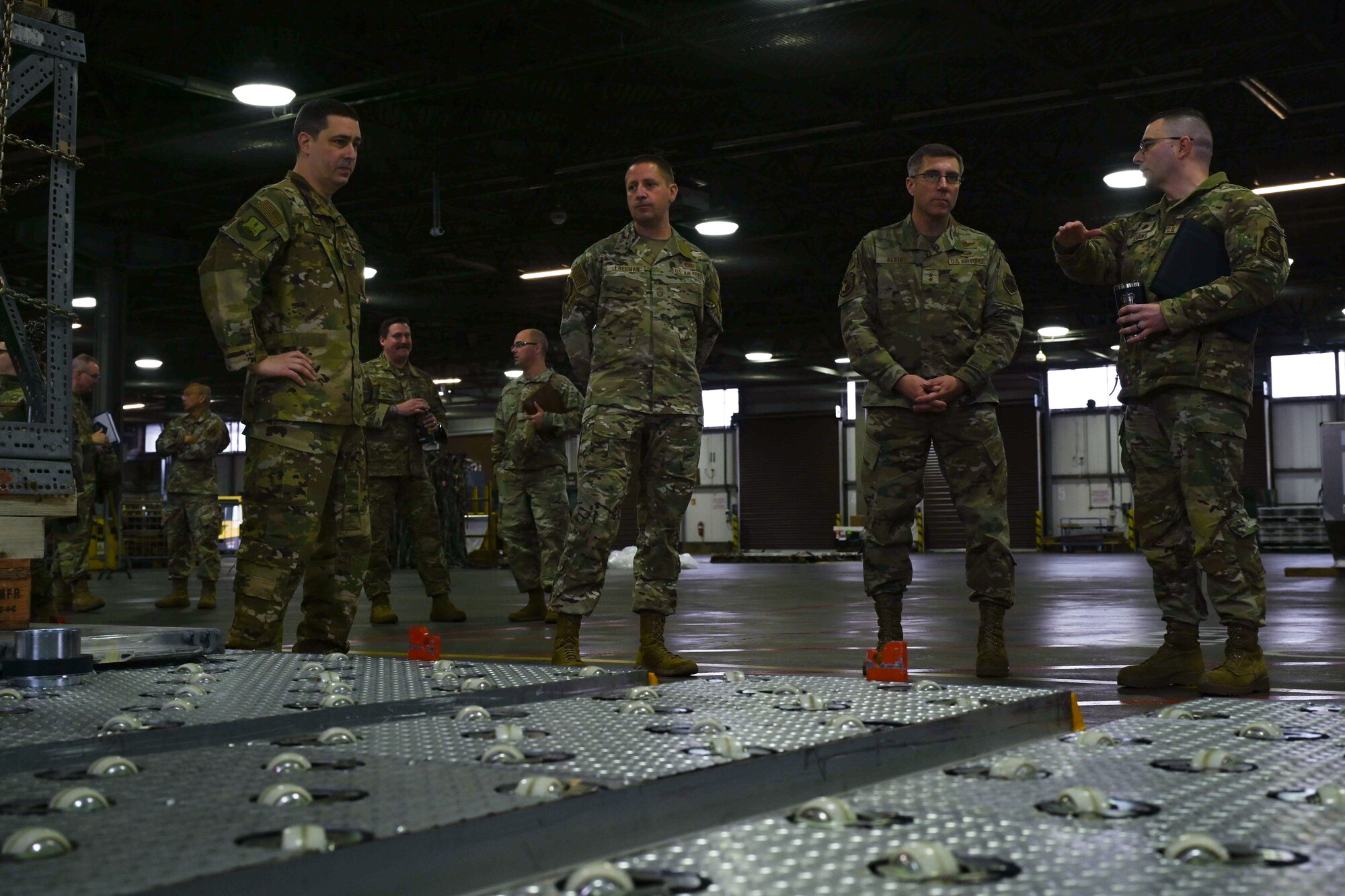 USAF Expeditionary Center Commander visit 727th Air Mobility Squadron