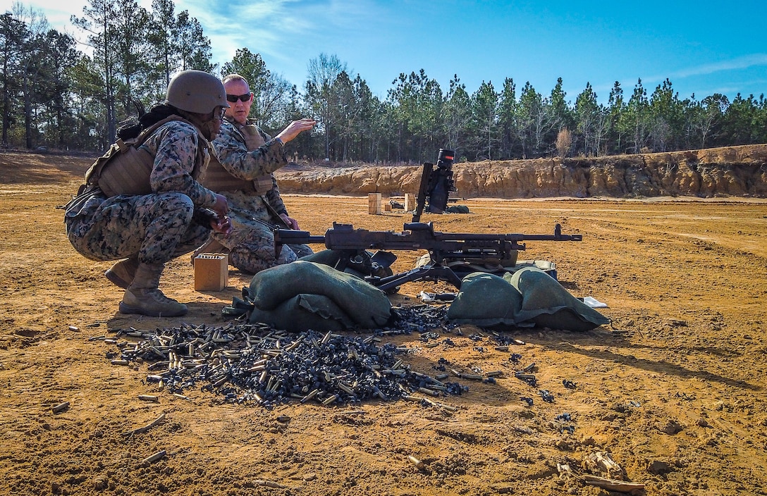 Headquarters Company, Marine Corps Logistics Base Albany, conducted familiarization fire training using the M240B medium machine-gun, Feb. 8, 2023.  The training was conducted to build proficiency in the use of the weapon system and to enhance the individual marksmanship abilities of Marines.

“It is critically important that Marines, especially those assigned to the Security Augmentation Force, are proficient with the M240 and are able to properly employ the weapon system during SAF operations,” said Master Sgt. Tracy Brown, base operations chief, MCLB Albany.