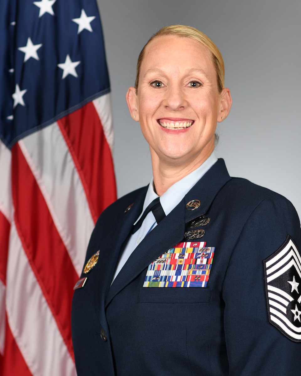 Head and shoulders photo of CMSgt Katherine Grabham.