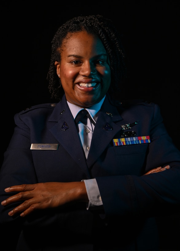 U.S. Space Force Capt. Victoria Ponder, 2nd Range Operations Squadron flight commander, poses for a photo on Vandenberg Space Force Base, Calif. Feb. 24, 2023. Capt. Ponder entered the military as an Air Force Acquisitions officer, but later transferred to the Space Force to pursue a career in space operations. (U.S. Space Force photo by Airman 1st Class Ryan Quijas)