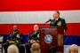 CHANGE OF COMMAND: Naval Support Activity Panama City Commanding Officer Captain Keith B. Foster turned over command to Commander Michael K. Mosi at the change of command ceremony, February 22.