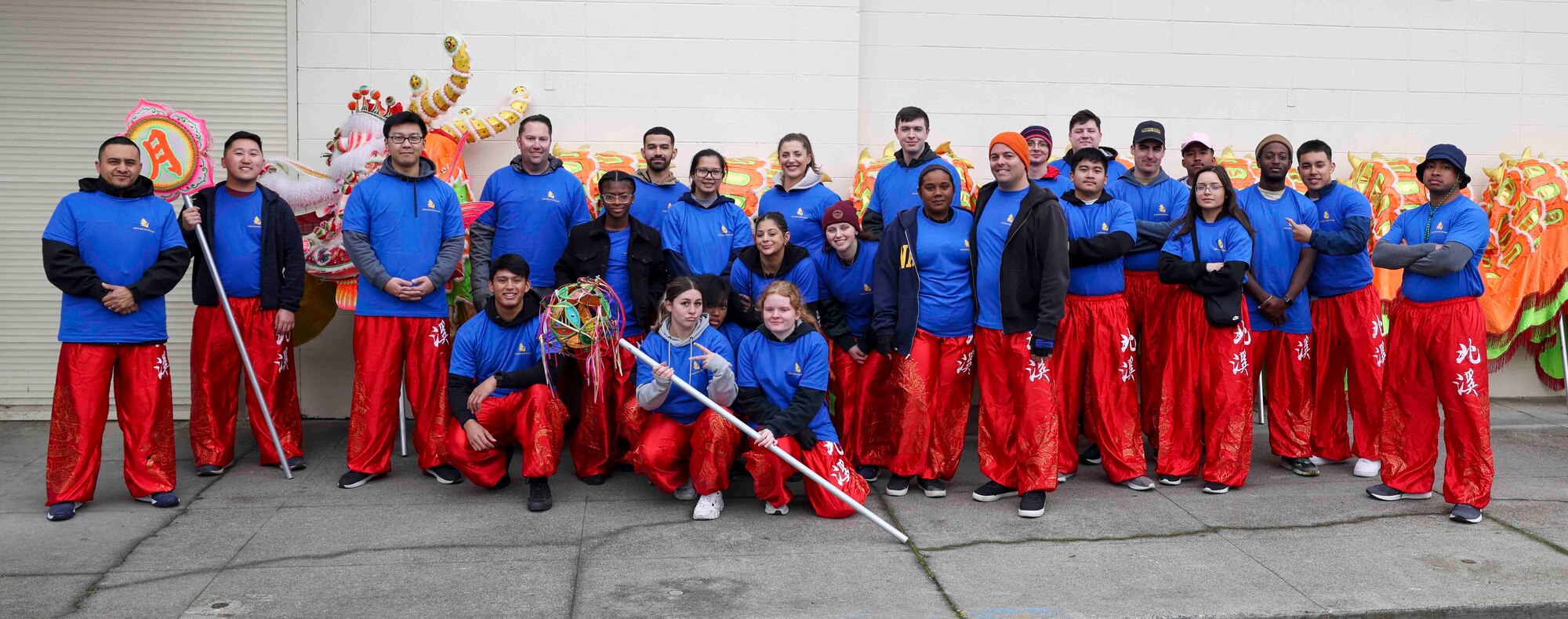 Airmen from Beale Air Force Base, Calif. volunteered to support the 143rd Bok Kai parade on Feb. 25, 2023, in Marysville, Calif.