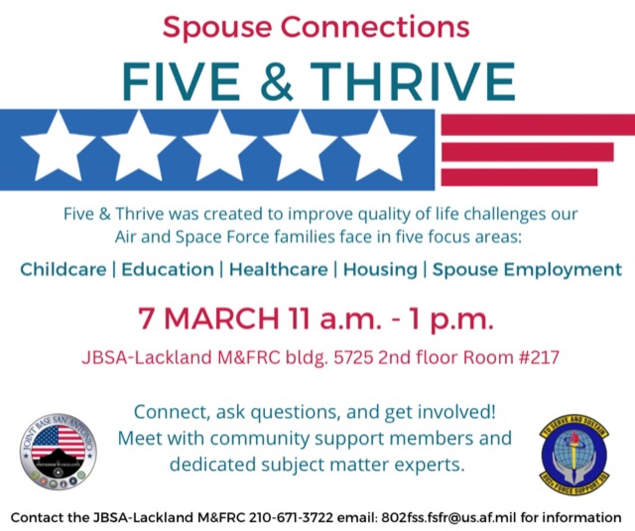Spouse Connections Five & Thrive targets spouses’ top five challenges