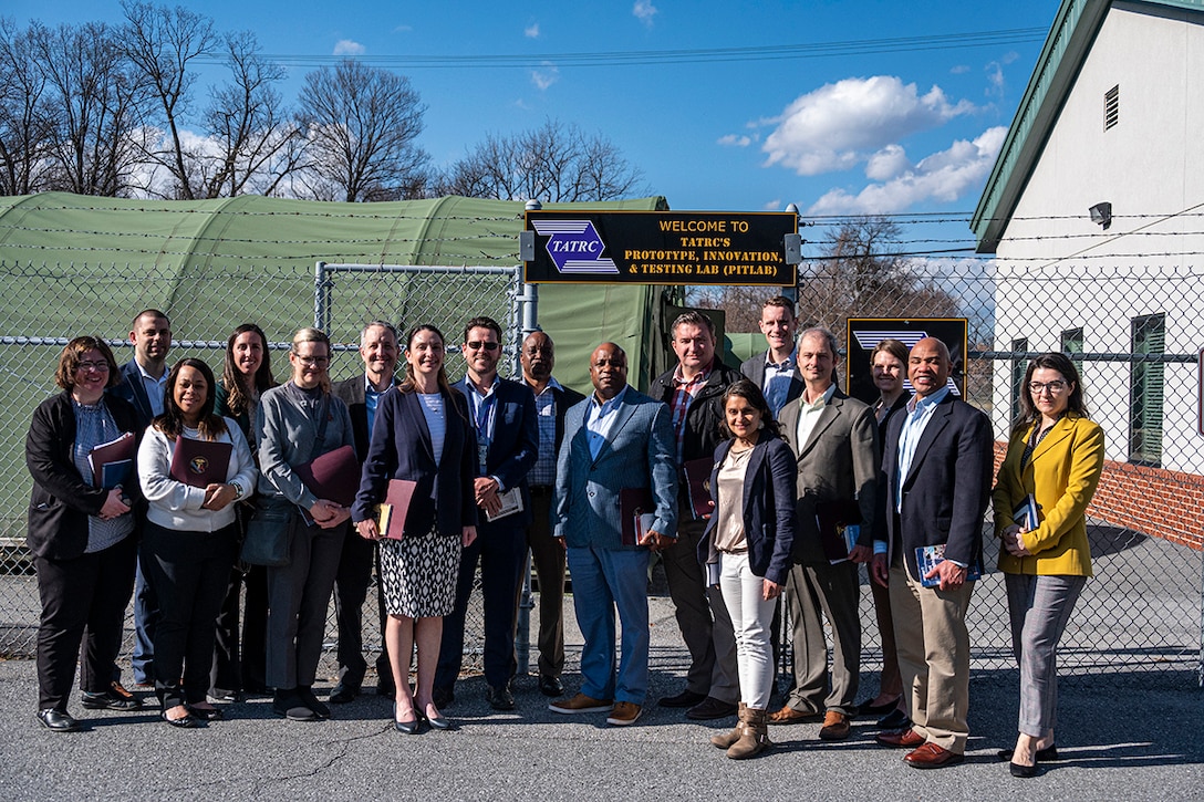 U.S. Army Medical Development teams demonstrate latest tech to Dwight D. Eisenhower School visitors.